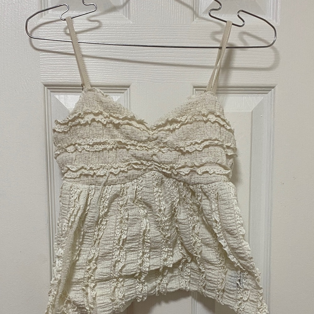 SHEIN Cream Lace Camisole
